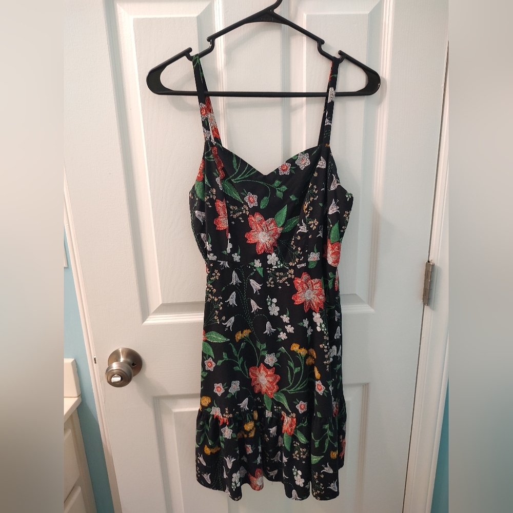 Old Navy Black Floral Dress